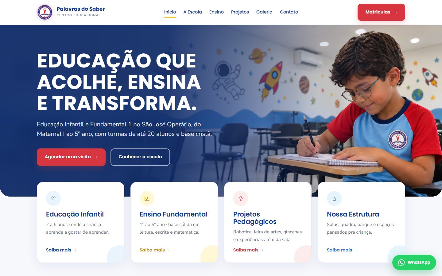 Site Palavras do Saber