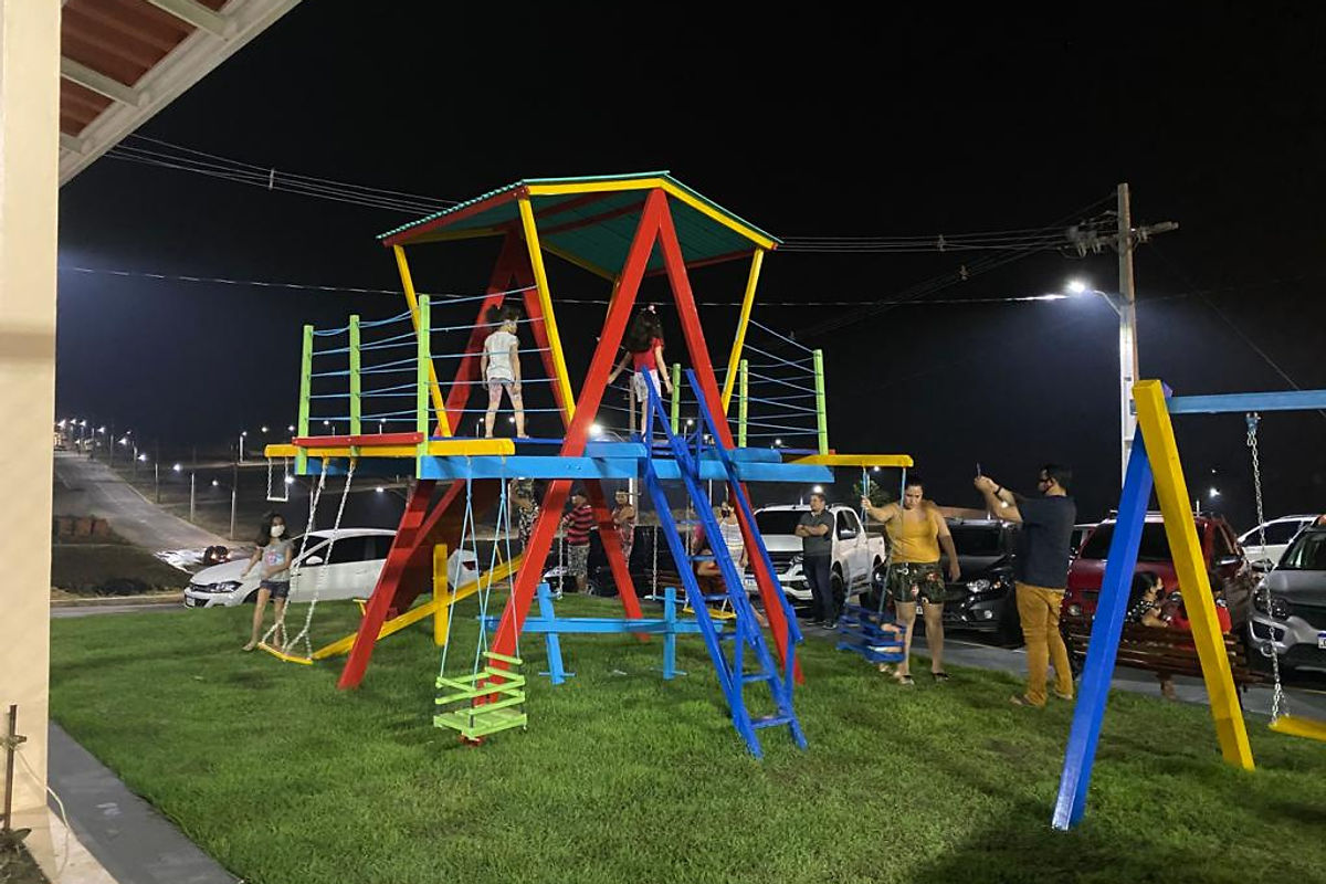 Playground do Exclusive Park, loteamento da Kardex Incorporadora