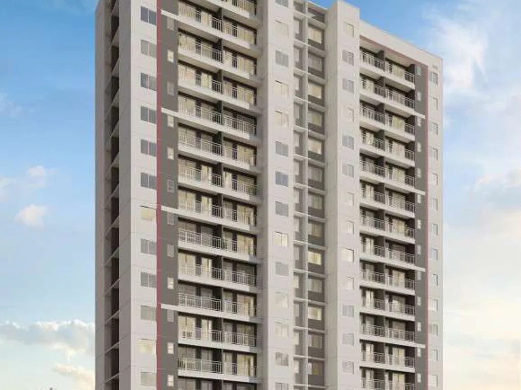 Fachada da torre residencial, apartamento 2 quartos, no Parque 10